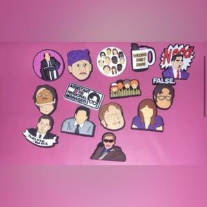 The office croc charms